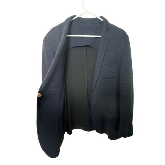Exibit Mens Navy Blue Blazer Jacket - Picture 5 of 6